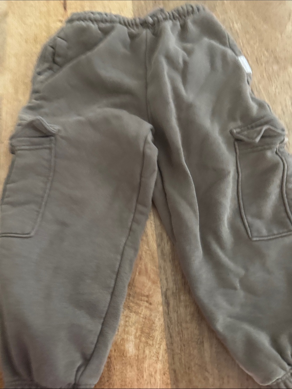 Zara Olive Cargo Jogger Pants for Kids
